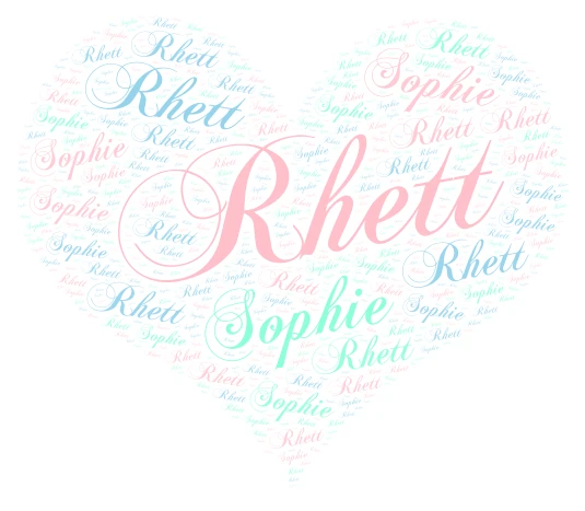 Love Birds word cloud art