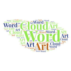 plain word cloud art