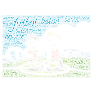 futbol word cloud art