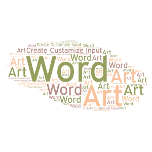 A little bit about our site here word cloud art
