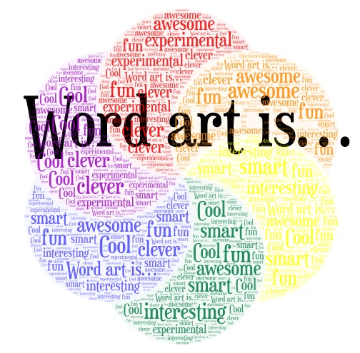 Wow. Words and art go together! word cloud art