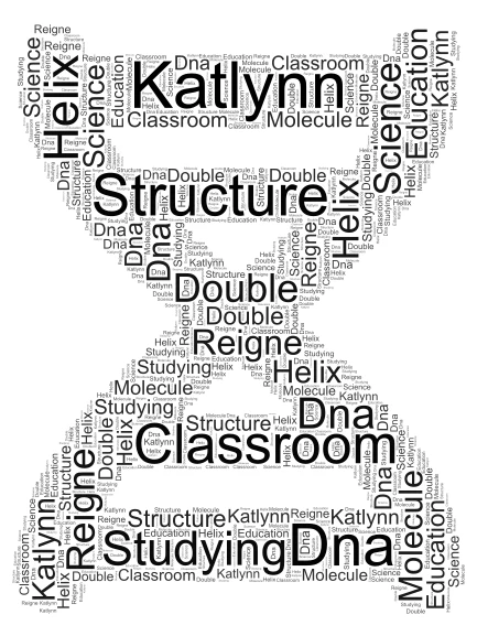 DNA Classroom Study word cloud art