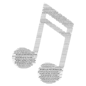 guess the song #??? word cloud art