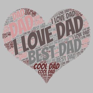 FATHER DAY word cloud art