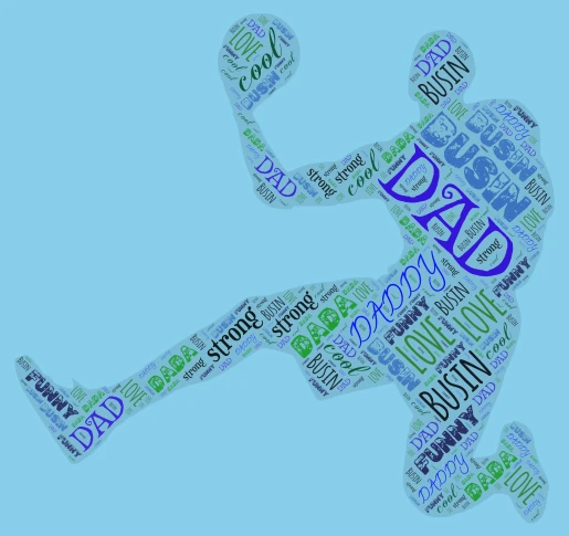 love you dad word cloud art