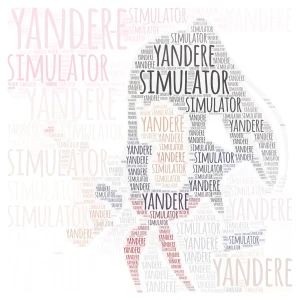 Yandere simulator word cloud art