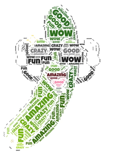 cool cucumber word cloud art