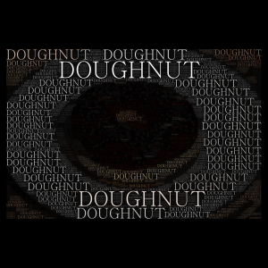 doughnut word cloud art