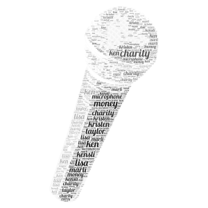 mic for histroy word cloud art