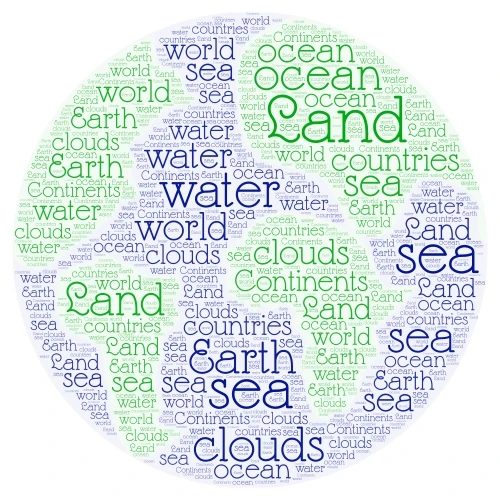 The world word cloud art