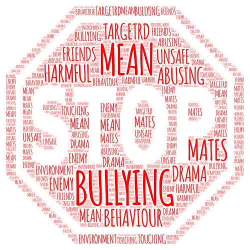 BULLYING word cloud art