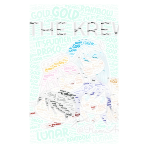 THE KREW! word cloud art