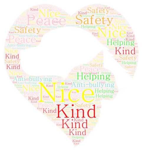 Bright Art word cloud art