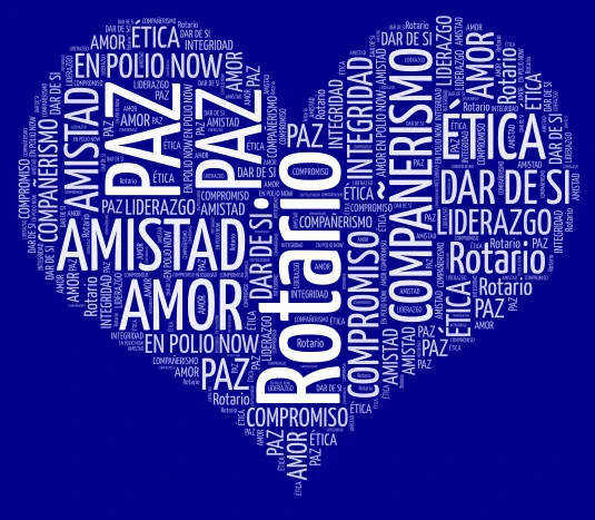 ROTARIO word cloud art
