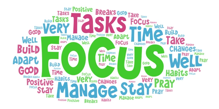 Good study habit word cloud art