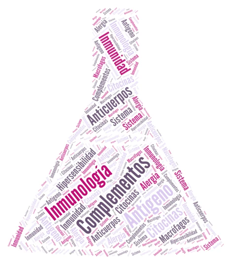 Inmunología  word cloud art