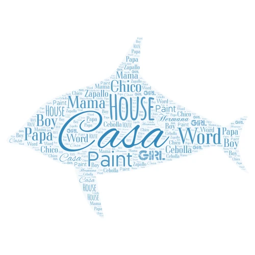 casa word cloud art