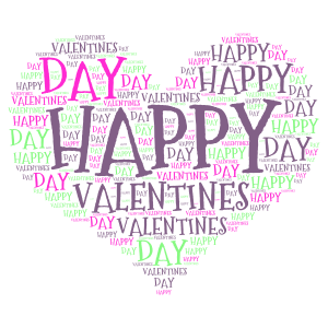 HAPPY VALENTINES DAY!ALMOST.. word cloud art