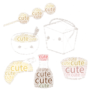 Anyone order a cute chines meal?  word cloud art