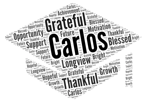 Carlos Ventura word cloud art