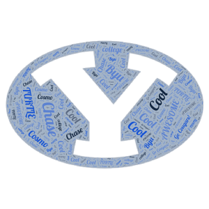 BYU is AWESOME word cloud art