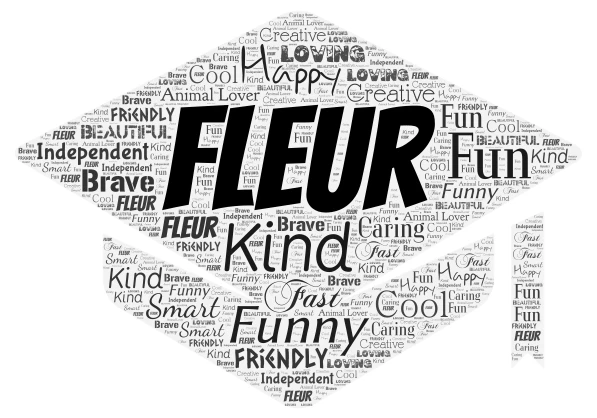 2026 Fleur word cloud art