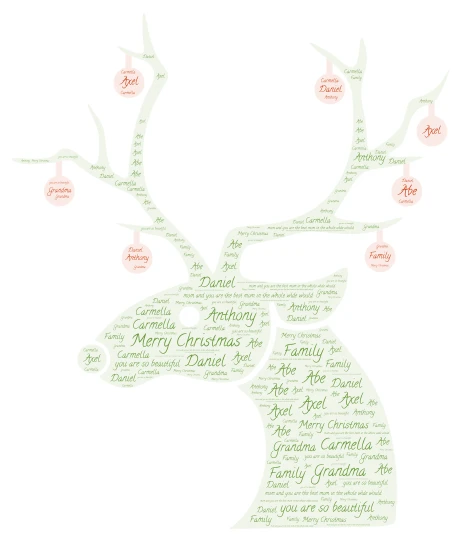 Gabby word cloud art