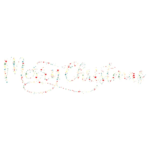 Copy of Christmas word cloud art