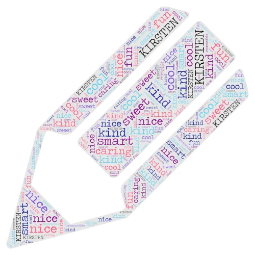 Kirsten word cloud art