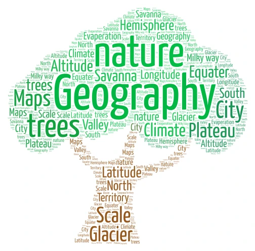tree word cloud art
