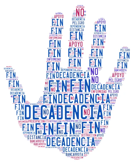 Trabajo contra la drogas word cloud art