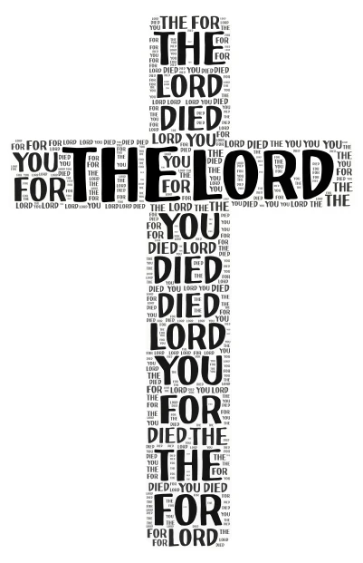 The lord word cloud art