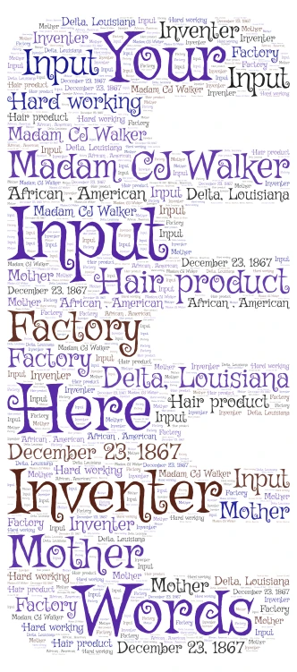 Wax Museum word cloud art