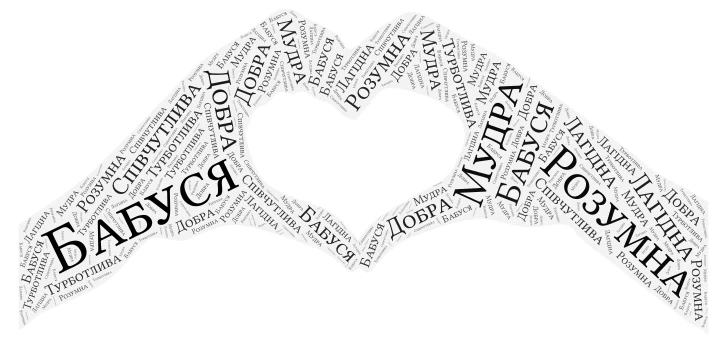 Бабуся word cloud art