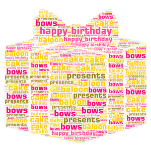 happy birthday to all whos birthday's today! (not mine) word cloud art