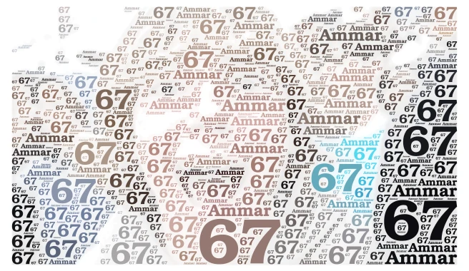 f67 Kid   word cloud art