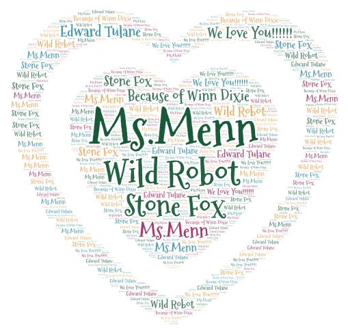 We Love Ms.Menn!!!!!!!!!!! word cloud art