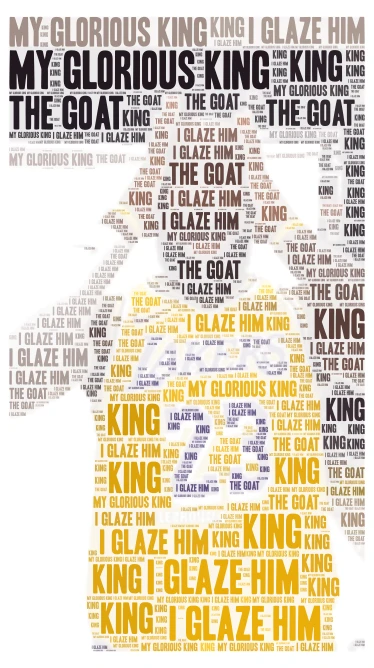 C word cloud art