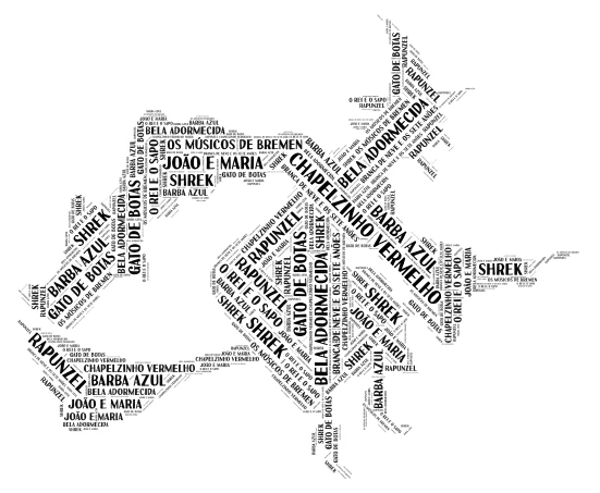 Maria Luiza 4B word cloud art