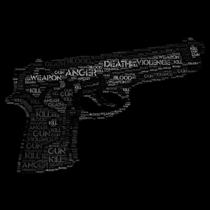 gun word cloud art