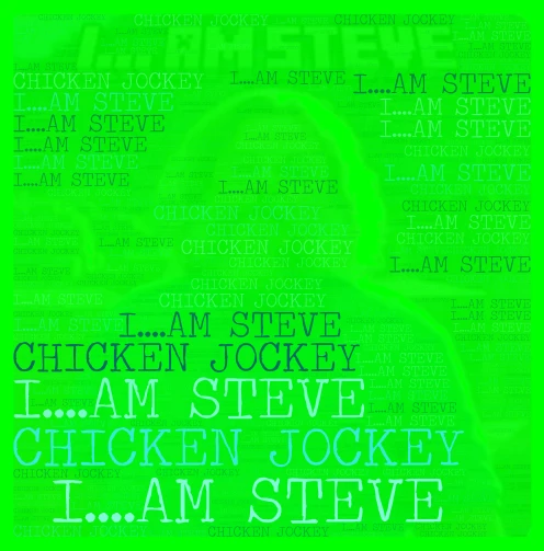I...AM STEVE word cloud art