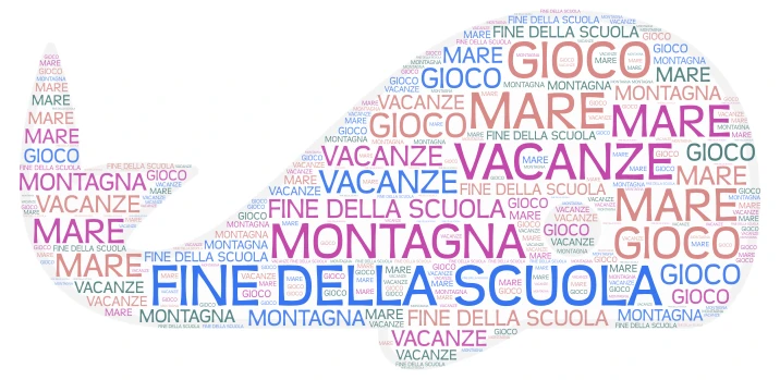 WHALE word cloud art