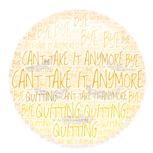 Quitting, My arts are getting deleted for some reason word cloud art