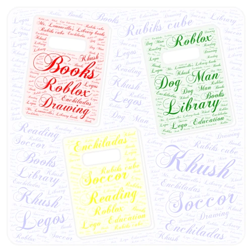 Khush's Favorites word cloud art