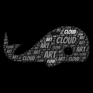 : ) cute wail : ) word cloud art