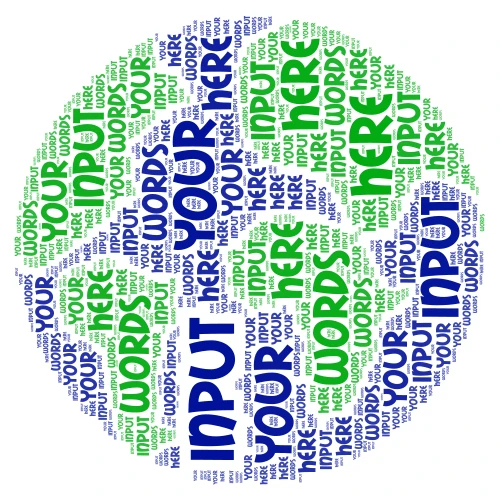 World word cloud art
