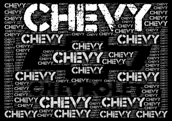CHEVY  word cloud art