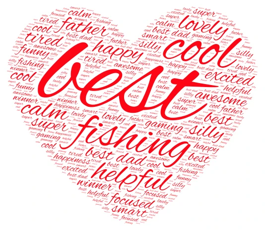 dad word cloud art