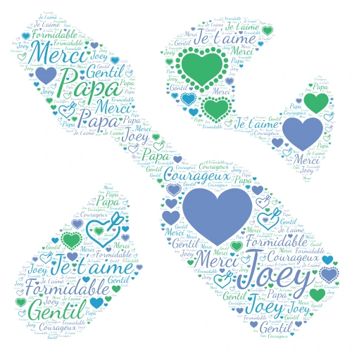 Layla word cloud art
