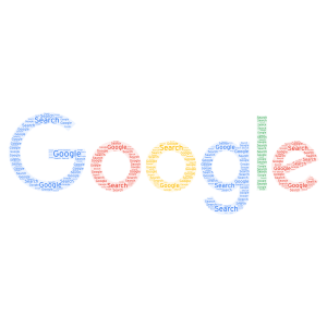 Google word cloud art